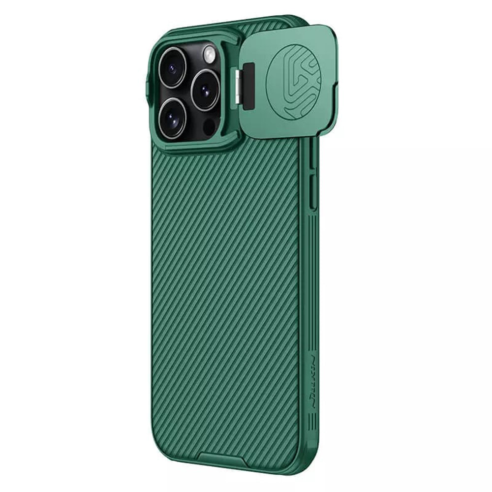 Hoes voor Apple iPhone 16 Pro Max, Nillkin, CamShield Prop, Groen