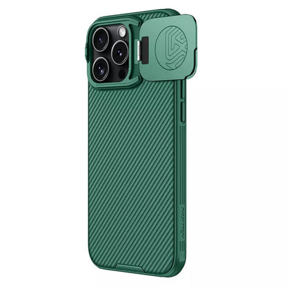 Hoes voor Apple iPhone 16 Pro Max, Nillkin, CamShield Prop, Groen