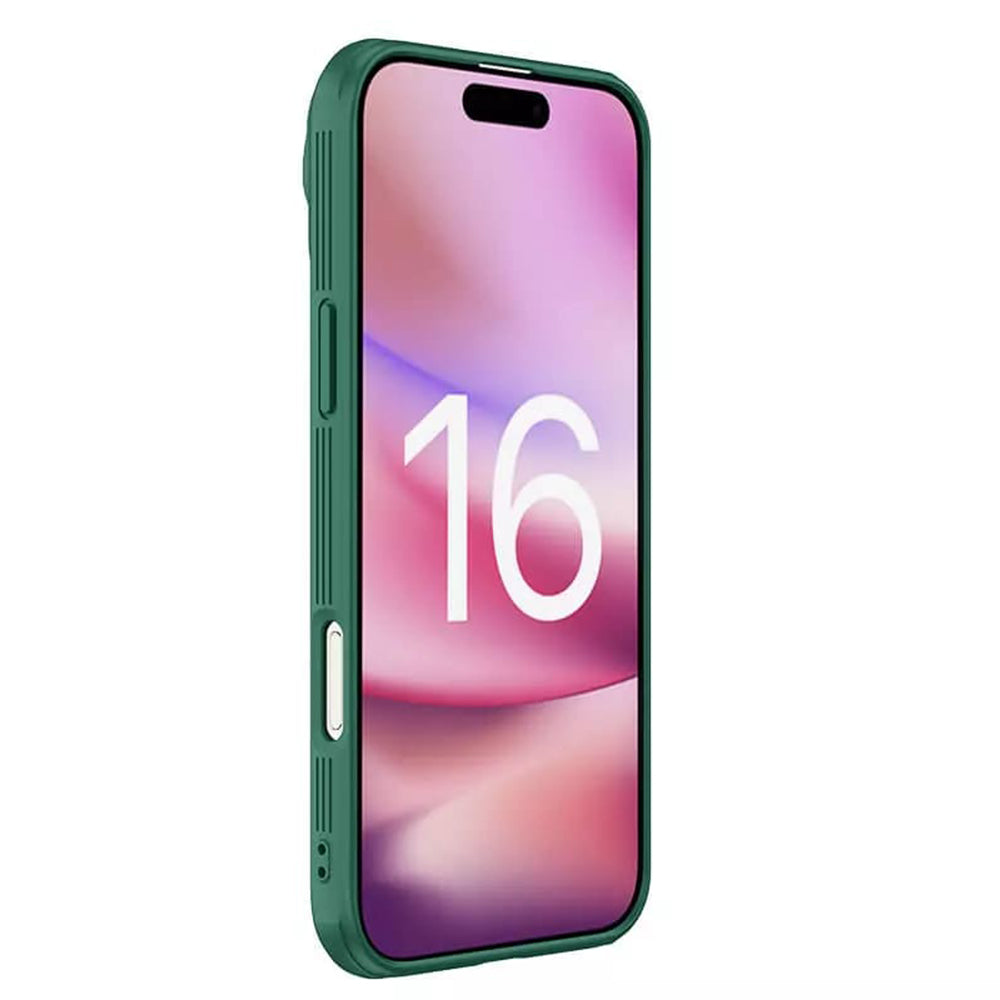 Hoes voor Apple iPhone 16 Pro Max, Nillkin, CamShield Prop, Groen