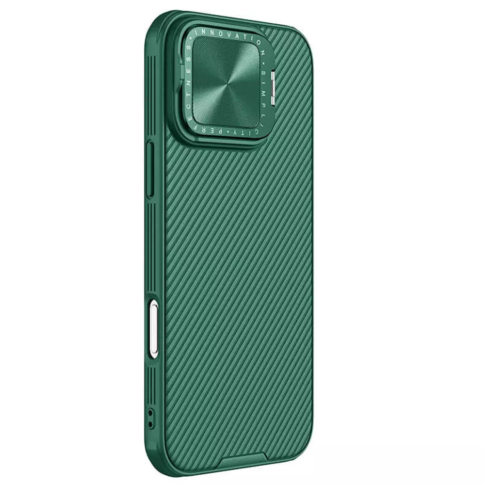 Hoes voor Apple iPhone 16 Pro Max, Nillkin, CamShield Prop, Groen