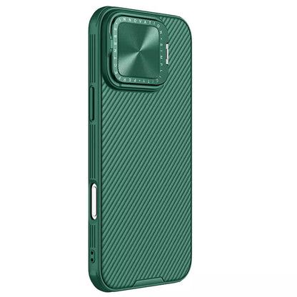 Hoes voor Apple iPhone 16 Pro Max, Nillkin, CamShield Prop, Groen