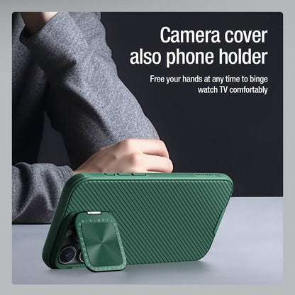 Hoes voor Apple iPhone 16 Pro Max, Nillkin, CamShield Prop, Groen