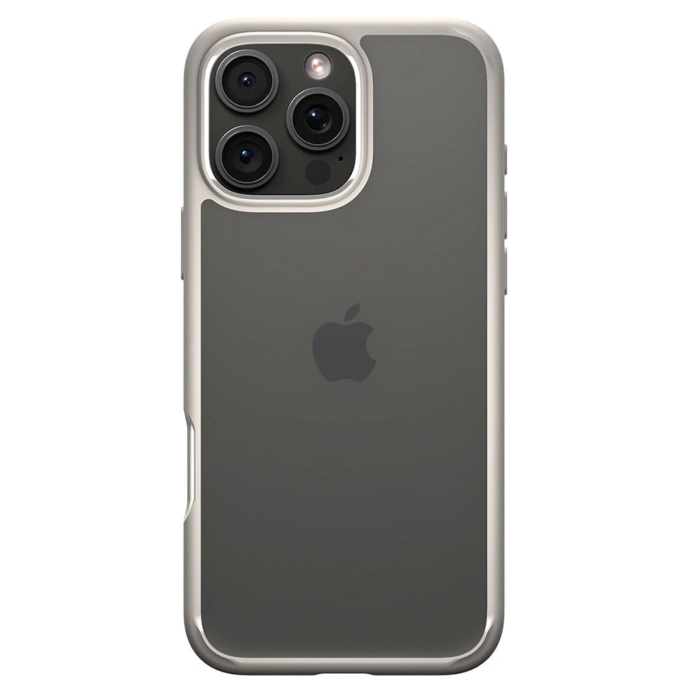 Hoes voor Apple iPhone 16 Pro Max, Spigen, Ultra Hybrid, Beige ACS08385