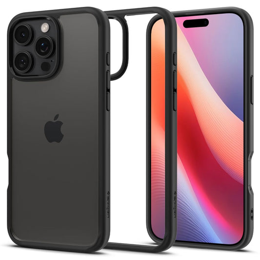 Hoes voor Apple iPhone 16 Pro Max, Spigen, Ultra Hybrid, Matzwart ACS07996