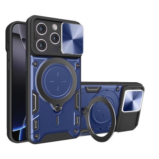 Hoes voor Apple iPhone 16 Pro Max, Techsuit, CamGuard Pro, Blauw