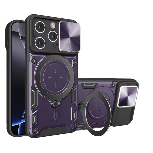 Hoes voor Apple iPhone 16 Pro Max, Techsuit, CamGuard Pro, Paars