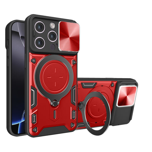 Hoes voor Apple iPhone 16 Pro Max, Techsuit, CamGuard Pro, Rood