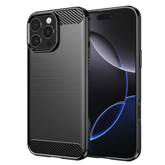 Hoes voor Apple iPhone 16 Pro Max, Techsuit, Carbon, Zwart