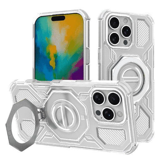 Hoes voor Apple iPhone 16 Pro Max, Techsuit, Carbon Shield Pro, Wit