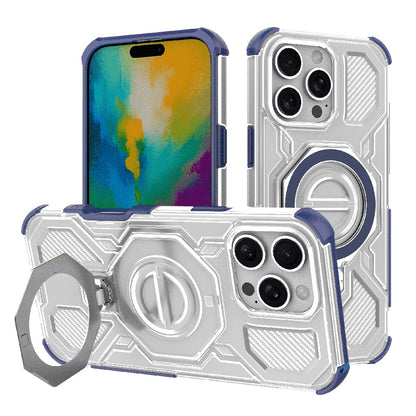 Hoes voor Apple iPhone 16 Pro Max, Techsuit, Carbon Shield Pro, Blauw