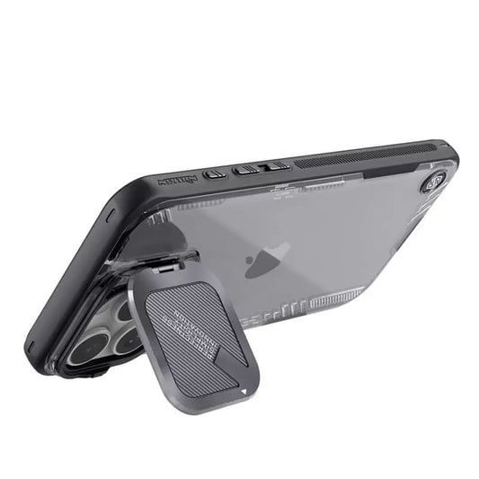 Hoes voor Apple iPhone 16 Pro, Nillkin, Iceblade Prop (zonder camerauitsparing), Zwart
