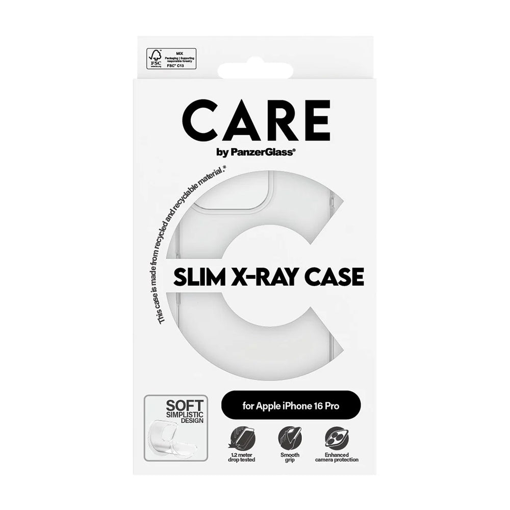 Hoes voor Apple iPhone 16 Pro, PanzerGlass, Care Fashionable, Transparant