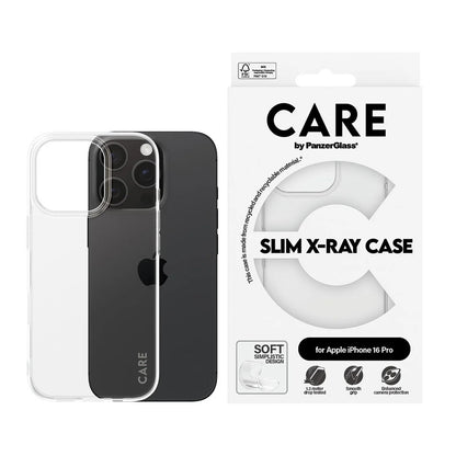 Hoes voor Apple iPhone 16 Pro, PanzerGlass, Care Fashionable, Transparant