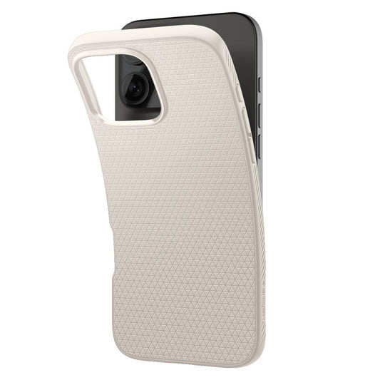 Hoes voor Apple iPhone 16 Pro, Spigen, Liquid Air, Beige ACS08120