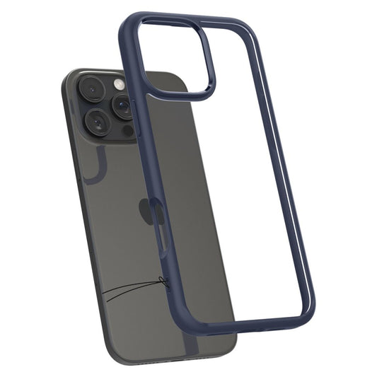 Hoes voor Apple iPhone 16 Pro, Spigen, Ultra Hybrid, Marineblauw ACS08126