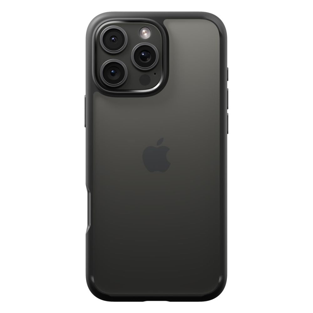 Hoes voor Apple iPhone 16 Pro, Spigen, Ultra Hybrid, Matzwart