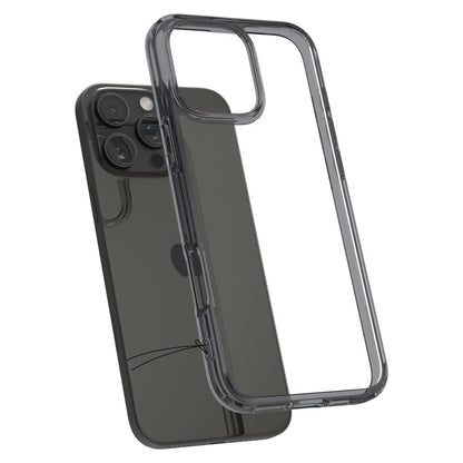 Hoes voor Apple iPhone 16 Pro, Spigen, Ultra Hybrid, Rookkleurig ACS08123