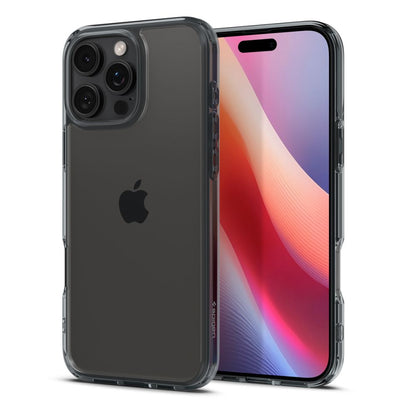 Hoes voor Apple iPhone 16 Pro, Spigen, Ultra Hybrid, Rookkleurig ACS08123