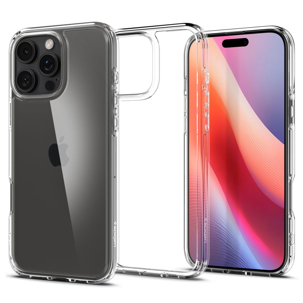 Hoes voor Apple iPhone 16 Pro, Spigen, Ultra Hybrid, Transparant ACS08121