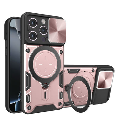 Hoes voor Apple iPhone 16 Pro, Techsuit, CamGuard Pro, Roze Goud
