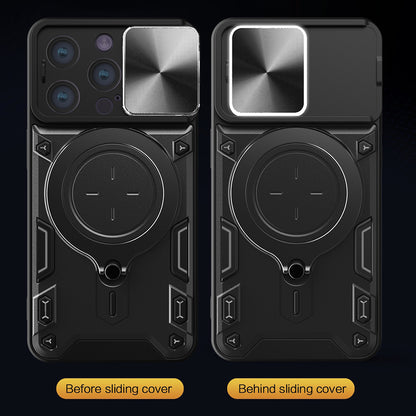 Hoes voor Apple iPhone 16 Pro, Techsuit, CamGuard Pro, Roze Goud