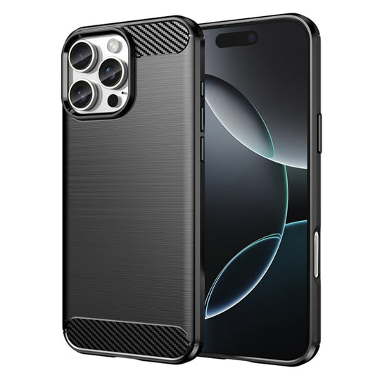 Hoes voor Apple iPhone 16 Pro, Techsuit, Carbon, Zwart