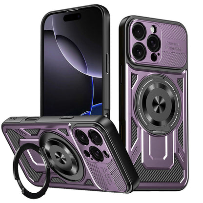 Hoes voor Apple iPhone 16 Pro, Techsuit, RuggedCam, Paars