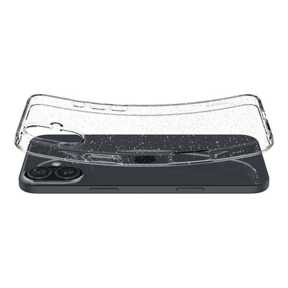 Hoesje voor Apple iPhone 16, Spigen, Liquid Crystal Glitter, Transparant ACS08192