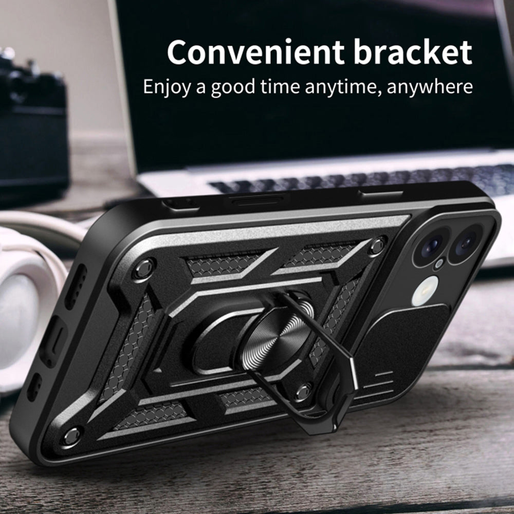 Case for Apple iPhone 16, Techsuit, CamShield, Black