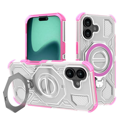Hoes voor Apple iPhone 16, Techsuit, Carbon Shield Pro, Roze