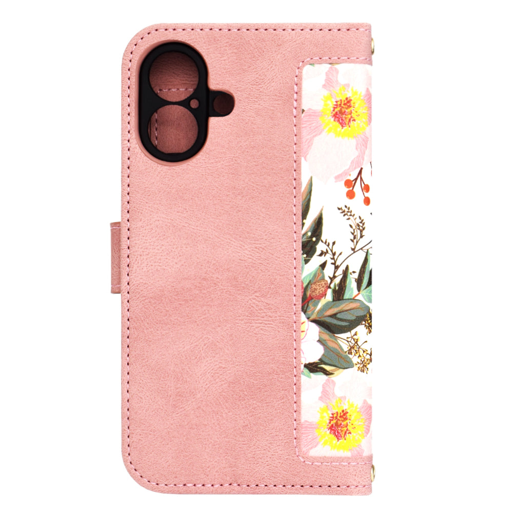 Hoes voor Apple iPhone 16, Techsuit, FlipCraft, Roze