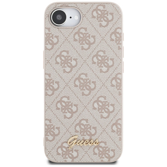 Hoes voor Apple iPhone 16e, Guess, 4G Script Logo, Roze
