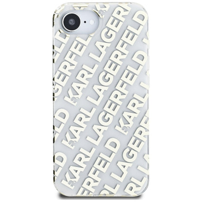 Hoes voor Apple iPhone 16e, Karl Lagerfeld, IML Luxury Gold Fullover Logo, Goud