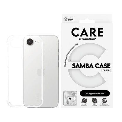 Hoes voor Apple iPhone 16e, PanzerGlass, Care Fashionable, Transparant