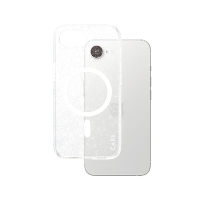 Hoes voor Apple iPhone 16e, PanzerGlass, Care Urban Combat Star Lit, Transparant Wit