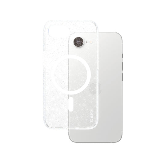 Hoes voor Apple iPhone 16e, PanzerGlass, Care Urban Combat Star Lit, Transparant Wit