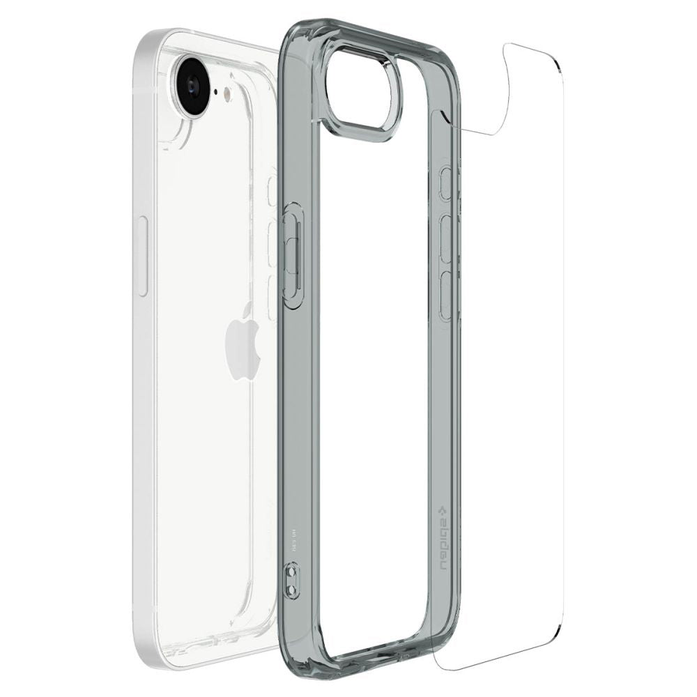 Hoes voor Apple iPhone 17e / 16e, Spigen, Ultra Hybrid, Rookkleurig