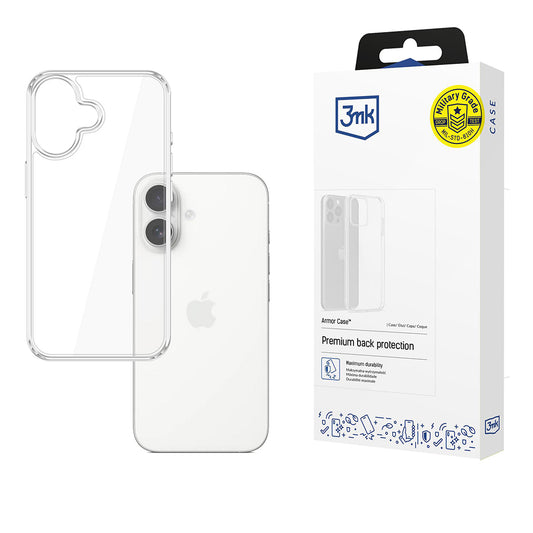 Hoes voor Apple iPhone 17, 3MK, Armor, Transparant
