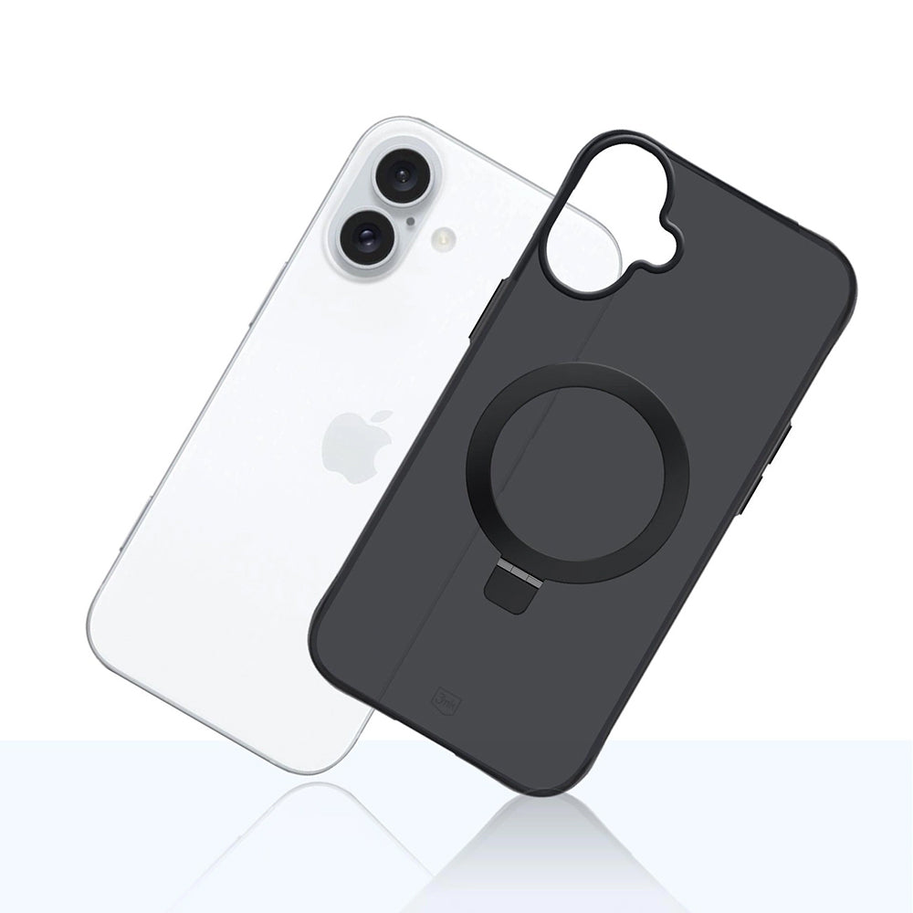 Case for Apple iPhone 17, 3MK, Smoke MagStand, Black