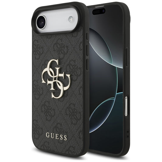 Hoes voor Apple iPhone 17 Air, Guess, 4G Big Logo, Zwart