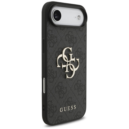 Hoes voor Apple iPhone 17 Air, Guess, 4G Classic Logo met Band, Zwart