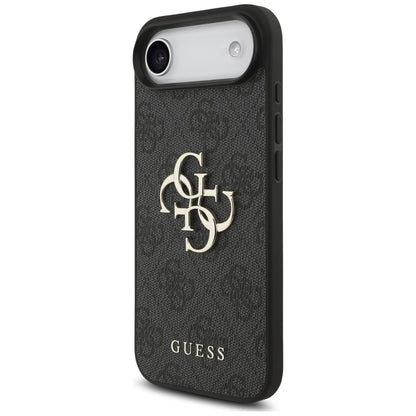 Hoes voor Apple iPhone 17 Air, Guess, 4G Classic Logo met Band, Zwart