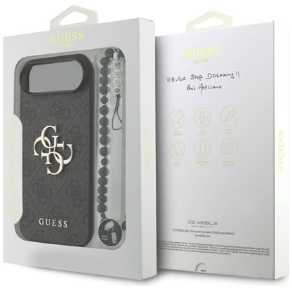 Hoes voor Apple iPhone 17 Air, Guess, 4G Classic Logo met Band, Zwart