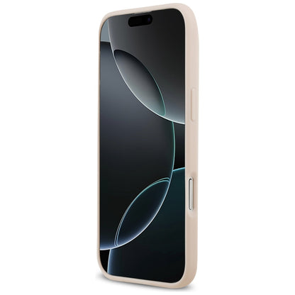Hoes voor Apple iPhone 17 Air, Guess, 4G Grained Big and Classic Logo, Roze