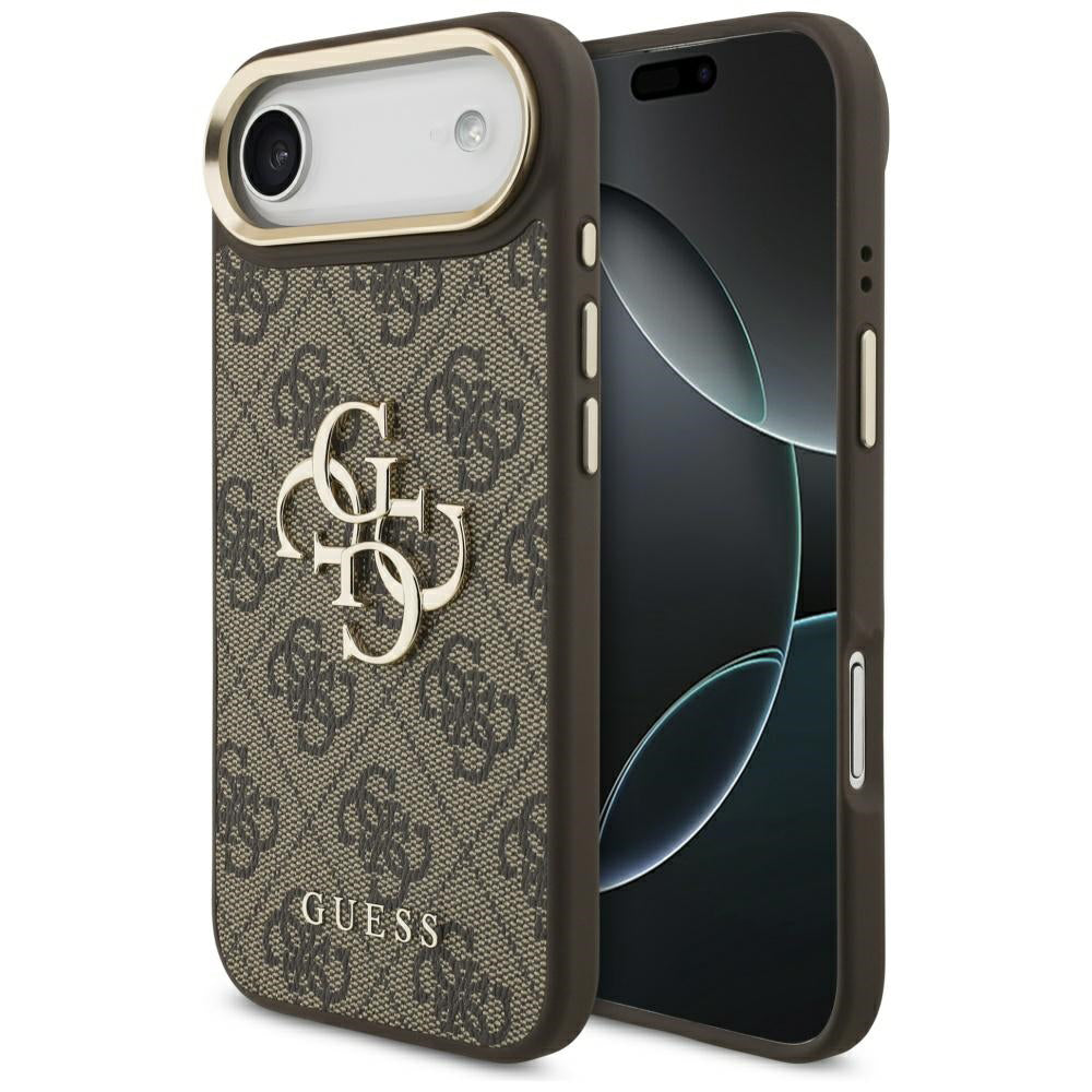 Hoes voor Apple iPhone 17 Air, Guess, Big 4G Logo Classic, Goudbruin