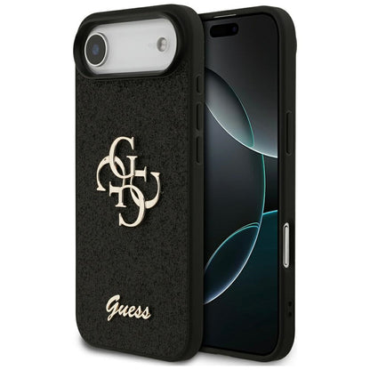 Hoes voor Apple iPhone 17 Air, Guess, Fixed Glitter Big 4G, Zwart