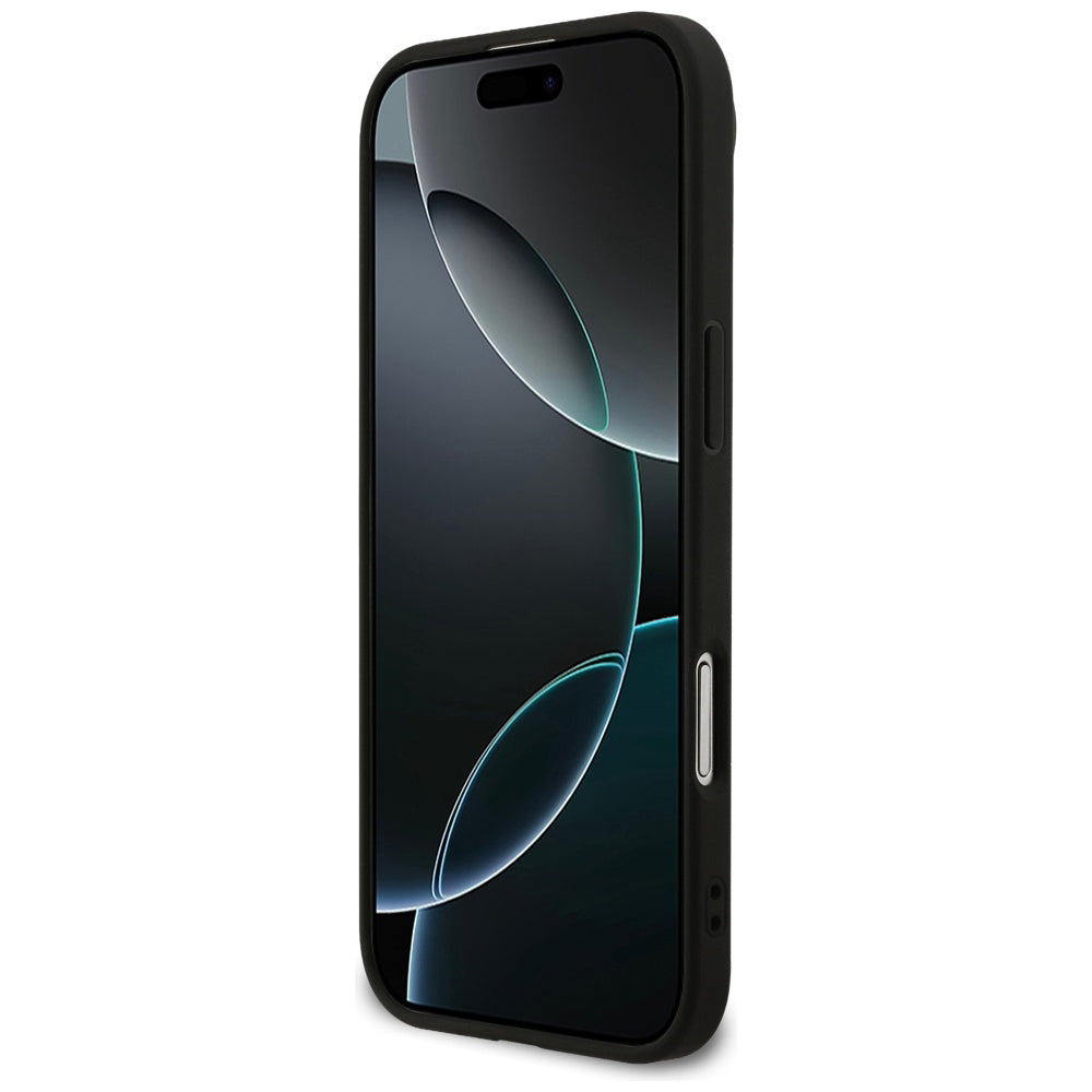 Hoes voor Apple iPhone 17 Air, Guess, Fixed Glitter Big 4G, Zwart