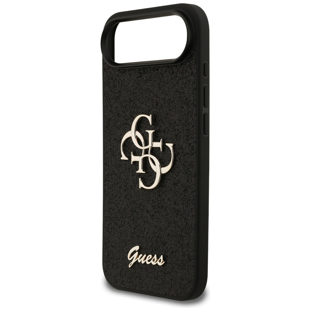 Hoes voor Apple iPhone 17 Air, Guess, Fixed Glitter Big 4G, Zwart