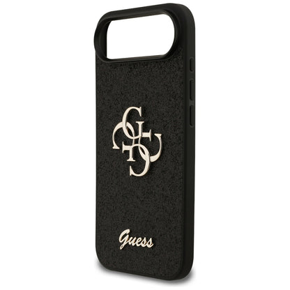 Hoes voor Apple iPhone 17 Air, Guess, Fixed Glitter Big 4G, Zwart