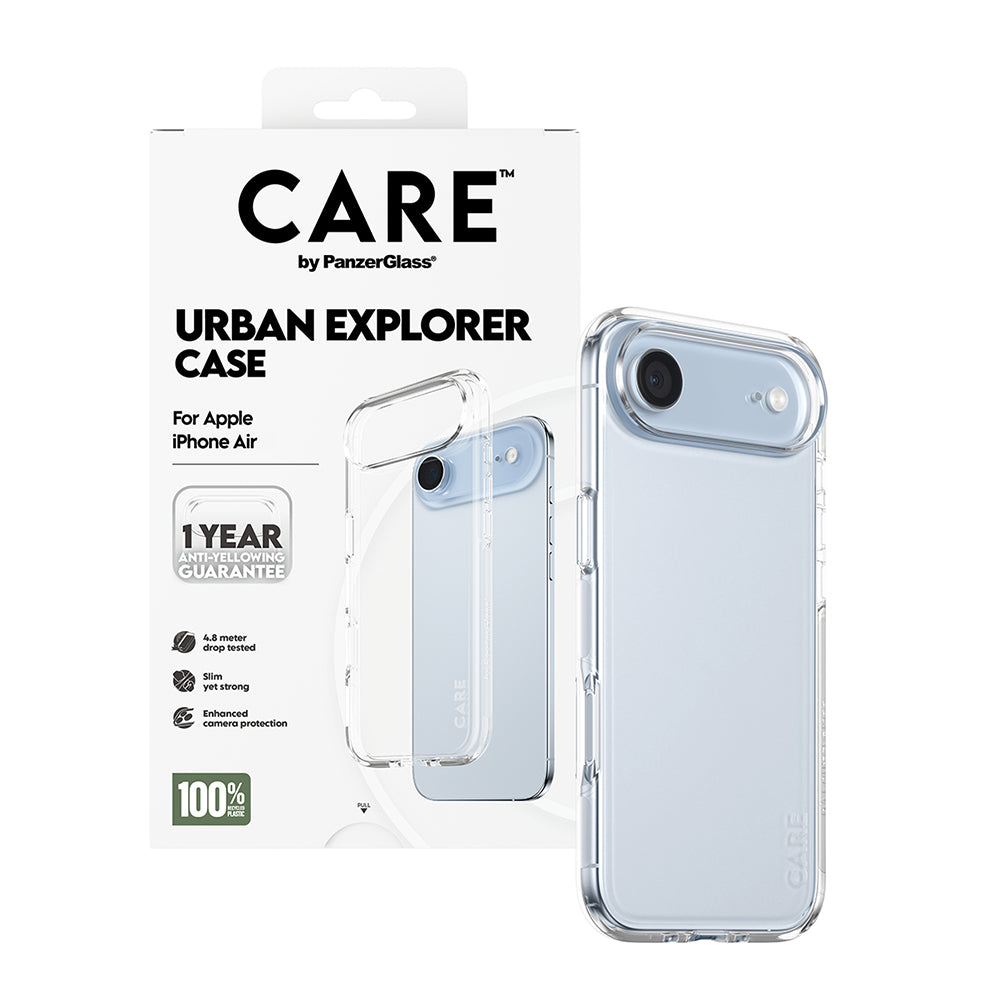Hoes voor Apple iPhone 17 Air, PanzerGlass, Care Urban Explorer, Transparant